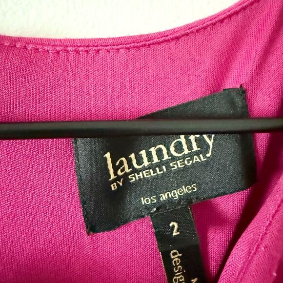 Laundry by Shelli Segal Sleeveless Sheath Dress in Dark Pink - Size 2 - Picture 6 of 6